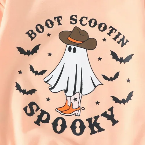 Vista 78 de Adobabirl Traje de Halloween para bebé, sudadera de fantasma, calabaza, mameluco, suéter de gran tamaño, lindo para otoño e invierno