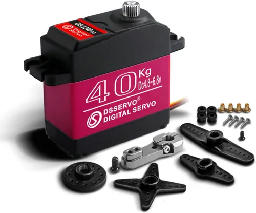 Vista 7 de Servo de 44 lbs 1 x DS3218 Actualizado equipo completo de metal digital, Servo Baja, Servo impermeable, servo para autos (ángulo de control 180)