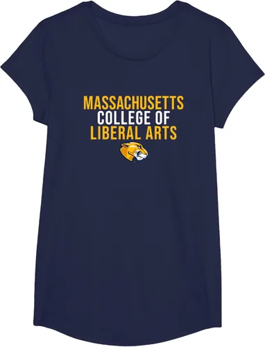 Vista 4 de Mass Liberal Arts MCLA Trailblazers - Camiseta apilada, Azul