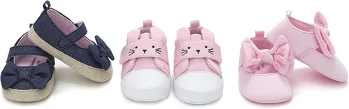 Vista 5 de Gerber Zapato de ballet para cuna para bebés y niñas recién nacidas