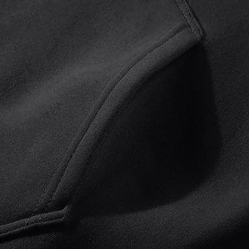 Vista 4 de Conjunto deportivo de 2 piezas para hombre, para otoño e invierno, casual, color liso, deportivo, gimnasio, bolsillos, sudadera de manga larga