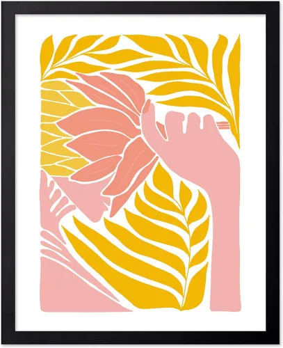 Vista 60 de Poster Master Póster de gato – Estampado floral retro – Arte de flores – Arte colorido de gato – Arte bohemio chic – Arte abstracto genial – Arte