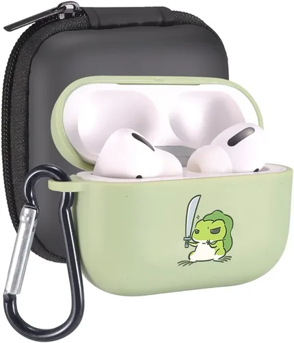 Vista 26 de Funda de mariposas rosas para AirPods Pro con llavero, diseño de animales lindos funda protectora de TPU suave compatible con AirPods Pro Charging
