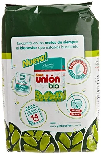 Vista 3 de Union Yerba Mate Con Palo (Suave) 1kg / 2.2lb 4 Pack