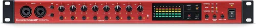 Vista 2 de Focusrite Clarett+ OctoPre Preamplificador de micrófono ADAT de 8 entradas