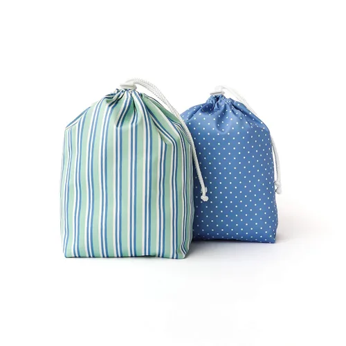 Vista 9 de Esembly Ditty Bag Duo - Bolsas húmedas reutilizables impermeables para pañales de tela, trajes de baño, artículos de tocador y aperitivos, juego