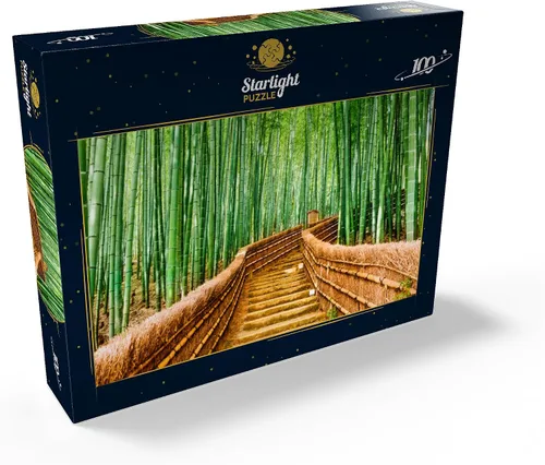 Vista 2 de MyPuzzle Kyoto Japan in Bamboo Forest - Rompecabezas prémium de 100 piezas para adultos