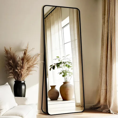 Vista 12 de Delma Espejo de longitud completa, 56"x15" negro