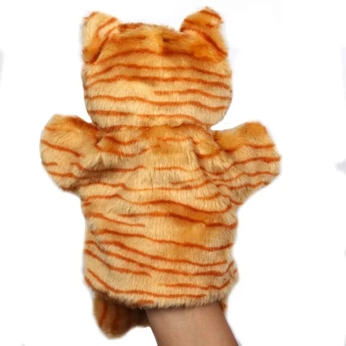 Vista 5 de Tiburones de mano de gato atigrado gatito peluche animales juguetes muñecas para niños imaginativo juego de simulación narración de cuentos