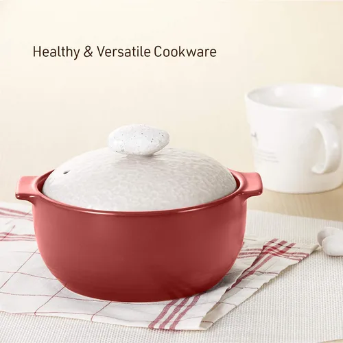 Vista 5 de Estufa de cerámica Neoflam Kiesel 1QT, utensilios de cocina, Kiesel, L, Ciruela