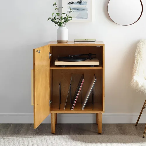 Vista 12 de Armario para consola de medios Everett moderna estilo vintage, CF1103, de Crosley Furniture
