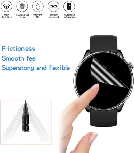 Vista 6 de Protector de pantalla compatible con Amazfit GTR Mini, cobertura completa HD, protector de pantalla invisible de TPU compatible con GTR Mini Smart