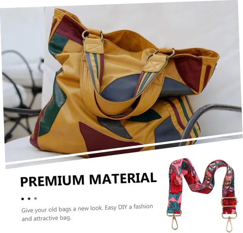 Vista 9 de EXCEART 8 pcs Backpack Straps Crossbody Purse Strap Crossbody Bag Strap Crossbody Tote Bag Handbag Strap Retro Bag Belt Adjustable Bag Strap