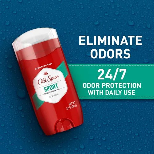 Vista 4 de Old Spice Desodorante sin aluminio para hombres, alta resistencia, protección del sudor 24/7 y protección contra olores, frescura 24/7 y aroma