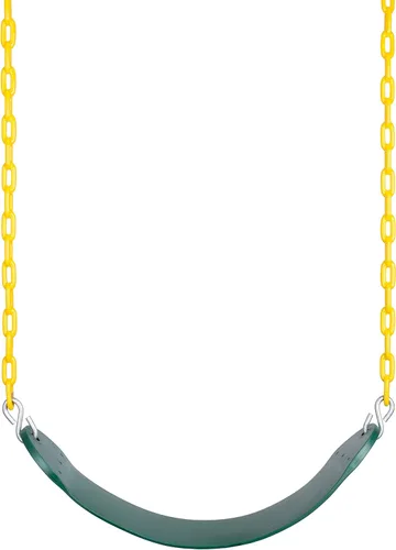 Vista 2 de New Bounce Asiento de columpio - Juego de columpios para exteriores, con cadena resistente a prueba de óxido recubierta de plástico grueso