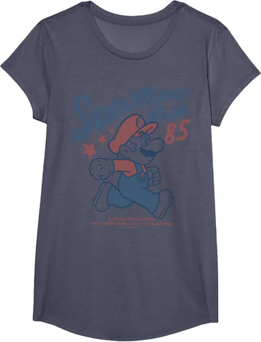 Vista 15 de Nintendo Super Mario Brothers '85 Vintage Stars - Camiseta Gris Oscuro