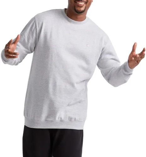 Vista 9 de Champion Sudadera de forro polar de peso medio con cuello redondo para hombre (regular o grande y alto)