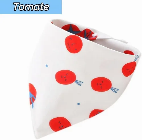 Vista 3 de Baberos 100% algodón para bebé, bandana para niño y niña, 9 baberos para babear, dentición y alimentación