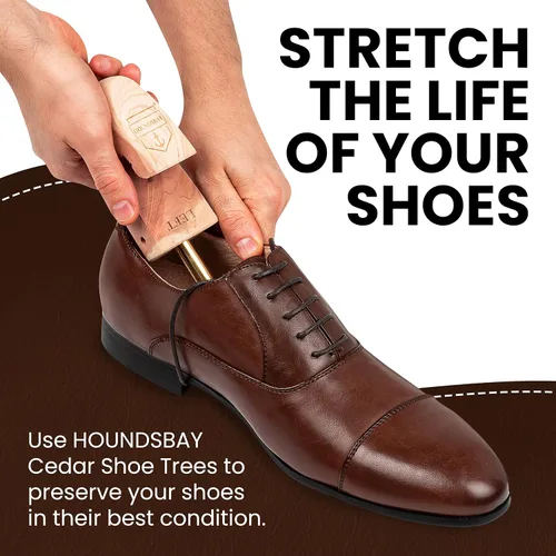 Vista 7 de Árbol de zapato de cedro HOUNDSBAY - Hormas de zapatos para hombre y mujer, zapatillas, ensanchador y moldeador