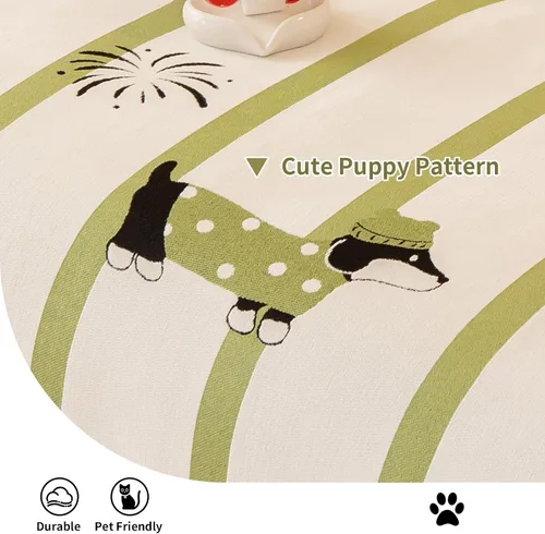 Vista 3 de Funda para sofá, funda lavable para sofá para perros, fundas de felpilla para sofá para protector, aptas para mascotas (71"x 71"/Verde/1 unidad)