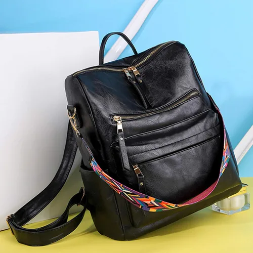 Vista 2 de Mochila para mujer, bolsa convertible de moda, diseño de moda, bolsa de hombro casual, 1, Desgaste
