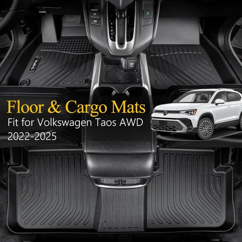 Vista 105 de Tapetes de piso para todo clima y forro de carga con respaldo para Chevrolet Suburban de 7 asientos 2021-2025 / GMC Yukon XL de 7 asientos
