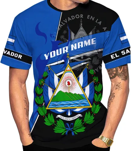 Vista 25 de Ligthuy - Camisa de El Salvador con nombre personalizado 3D, camiseta con la bandera de El Salvador para hombres y mujeres, camisetas unisex S-5XL