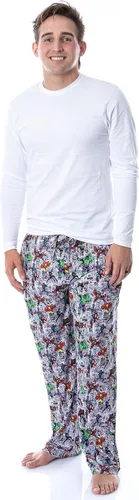 Vista 2 de Marvel - Pantalones de pijama para hombre, diseño de cómic de superhéroe, de Los Vengadores