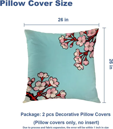 Vista 269 de Batmerry Autumn Pumpkin Templeton Throw Pillow Covers, Green Leaves Paths Forests Decorative Pillow Covers Digital Printing Blended for Couch Sofa