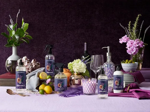 Vista 7 de Caldrea Jabón para platos, líquido biodegradable para lavar platos hecho con corteza de jabón y aloe vera, hoja de cedro de lavanda, 16 onzas