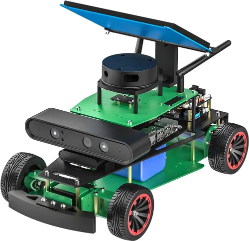 Vista 12 de Yahboom ROS2 Python Programación Robot Car con Jetson Nano Robot AI Voice Module, pantalla de 7 pulgadas, compatible con navegación SLAM Mapping Ult