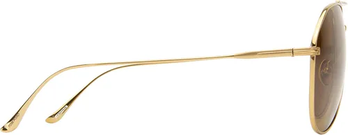 Vista 3 de Tom Ford - FT0747 - Lentes de sol brillantes Endura Gold Aviator para hombre - 2.441in