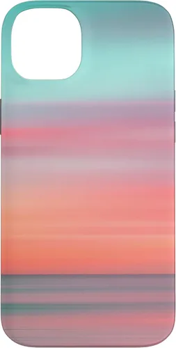 Vista 15 de Funda hawaiana para iPhone 17, diseño de playa tropical de Hawái, color azul melocotón