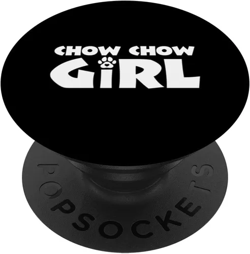 Vista 6 de Chow Chow Girl Funny Chow Chow Dog Lover PopSockets MagSafe PopGrip for iPhone