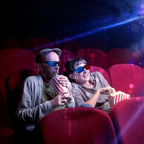 Vista 6 de craftshou Paquete de 4 lentes 3D rojo y azul, gafas de visión 3D para juegos de películas cian, estilo anaglifo cian, cine en casa