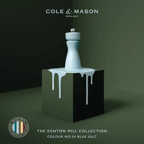 Vista 2 de Cole & Mason Kenton - Molinillo de sal y pimienta, molinillo manual recargable con mecanismo de cerámica ajustable, accesorio de comedor
