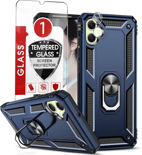 Vista 20 de LeYi para Samsung Galaxy A03S Funda de teléfono, Funda Samsung AO3S con [Paquete de 2] Protector de pantalla, [Calidad militar] Funda protectora