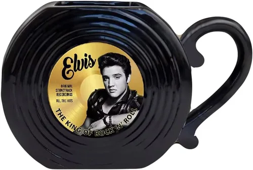 Vista 8 de Midsouth Products Taza grande de 16 oz de Elvis Presley con bandera americana del ejército