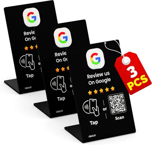 Vista 12 de Soporte de revisión de Google (2 piezas) - Boost Google Reviews con soporte reutilizable para tarjetas de Google Review Tap y soporte de código QR