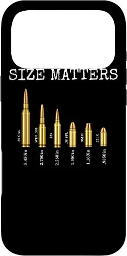 Vista 22 de Ammo & Gun Lover Shirt, Size Matters, Bullets & Caliber Case for iPhone 17