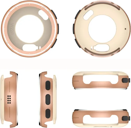 Vista 7 de Funda protectora de metal para reloj inteligente Garmin Venu 3S (1.614 in), color sólido simple, carcasa rígida a prueba de golpes (gris)