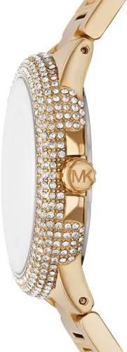Vista 2 de Michael Kors Reloj Camille de gran tamaño para mujer, reloj cronógrafo de acero inoxidable para mujer
