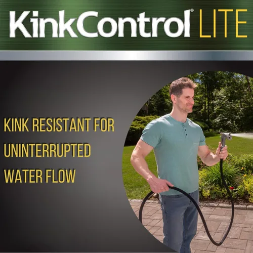 Vista 6 de Kink Control Lite, no se expande ni estalla, extremadamente ligera, manguera de jardín, manguera de agua con resistencia superior a los rayos UV