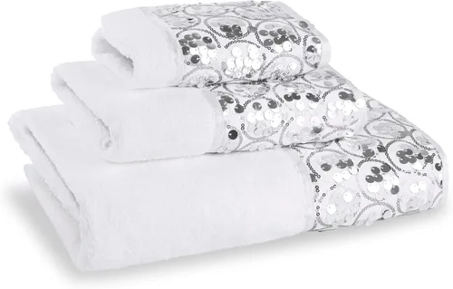 Vista 18 de Zahari Home Sinatra Juego de toallas de baño de 3 piezas: toalla de baño, toalla de mano y paño de limpieza, absorbentes, color negro
