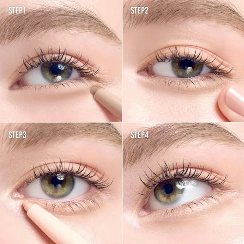 Vista 7 de COLORGRAM Barra de resaltador para debajo del ojo 01 Tono cálido Barra de resaltador y contorno sedoso y duradero para maquillaje diario a prueba