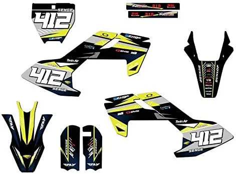 Vista 9 de Kit de base gráfica Mini TC 50 Surge Black Senge 2018-2023 compatible con Husqvarna