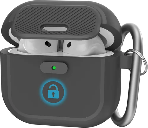 Vista 14 de TRONWIN Funda para AirPods Pro 2, [con bloqueo] Funda para AirPods Pro de una pieza (2ª/1ª generación), funda protectora completa de silicona suave