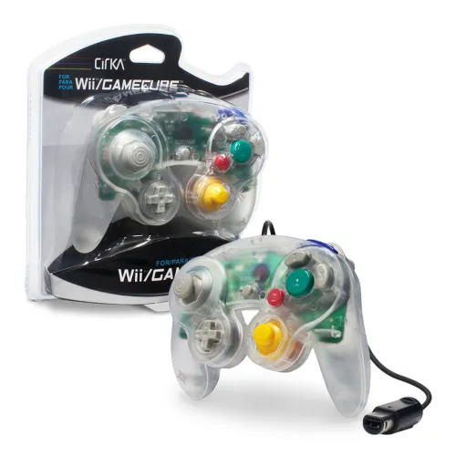 Vista 5 de CirKa - Controlador con cable para GameCube y Wii (transparente)