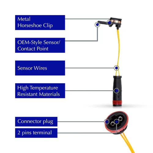 Vista 3 de Centric Parts 116.35005 sensor de pastilla de freno