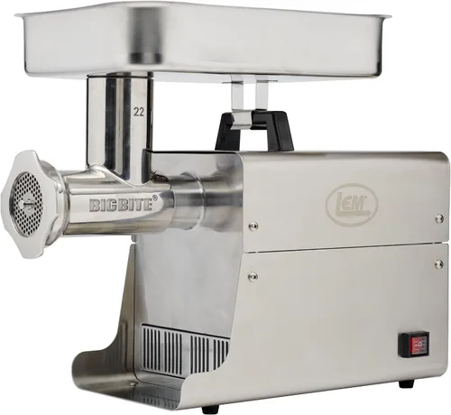 Vista 13 de Molinillo de carne eléctrico Big Bite de acero inoxidable, marca LEM Products